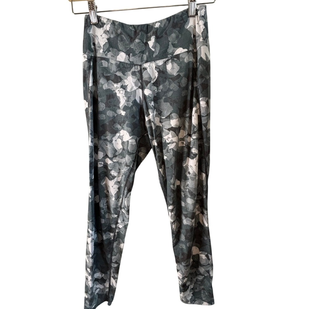 NILSâ Leggings Grey White Womens Small Abstract Camo High Rise Base Layer